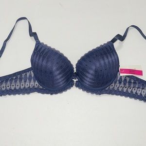 PUSH UP GENTLE LACE T-SHIRT LIGHTLY LINED BRA UNDERWIRE 3 HOOKS ILYS LUMIE BRAND